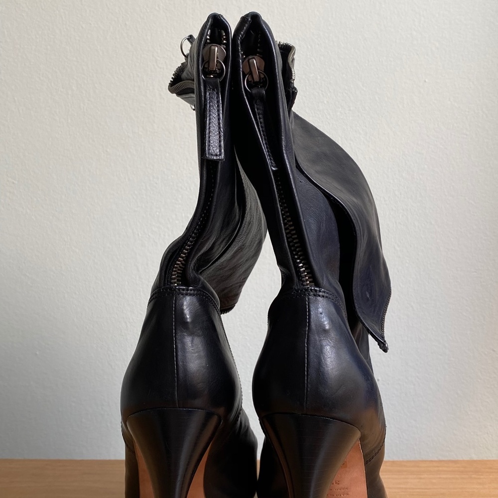 Alexander McQueen Open Toe Ankle High Heel Boots Size 39.5 - Picture 7 of 16